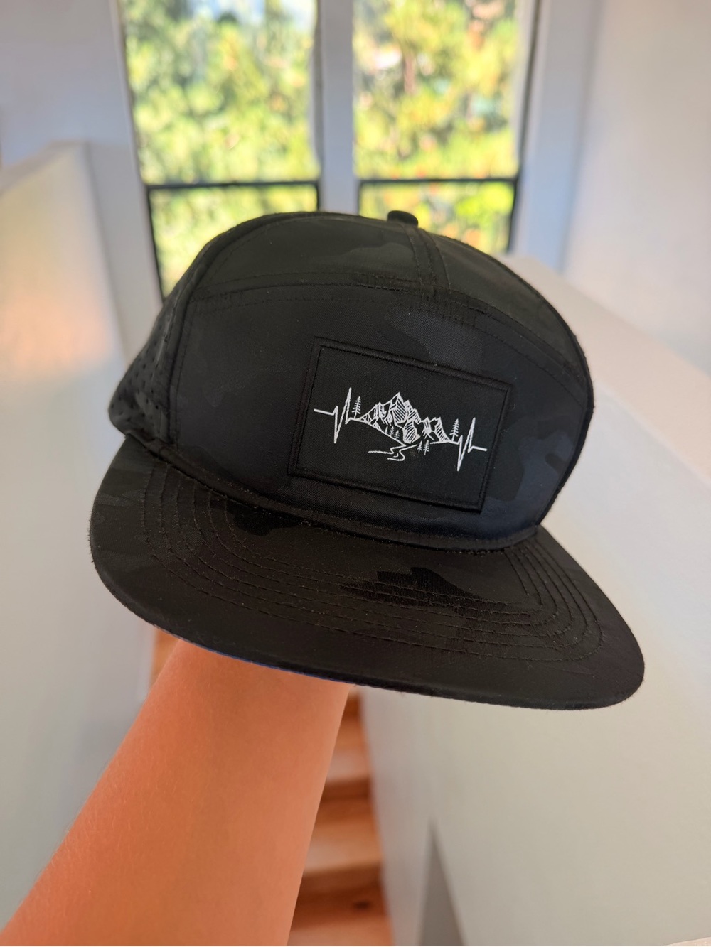 Black Mountain Heartbeat Patch 5-Panel Cap
